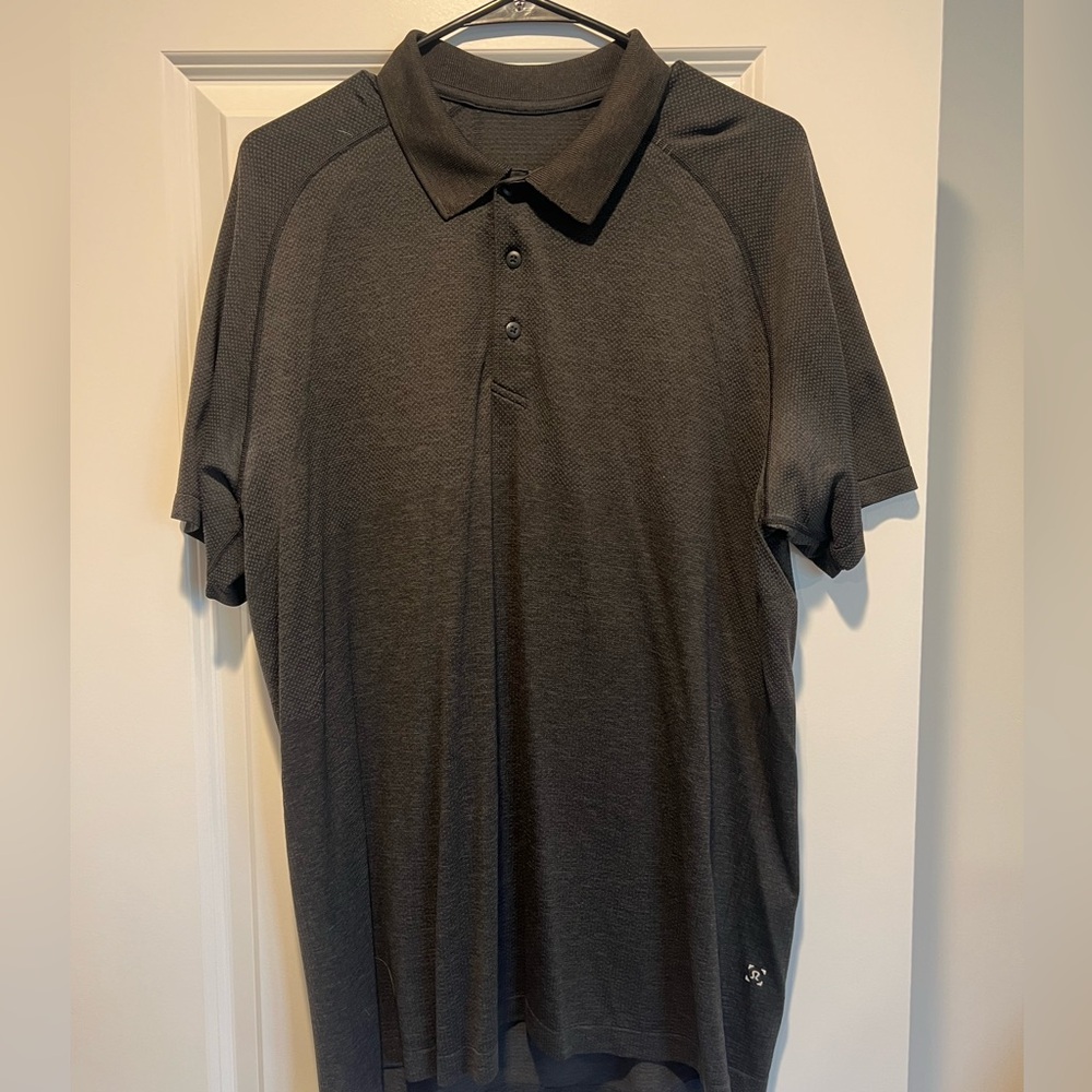 Lululemon mental tech polo shirt black